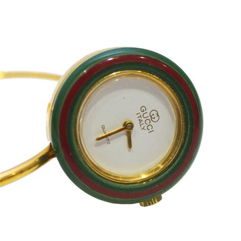 gucci watch gold black rings|Gucci watch multi colored ring.